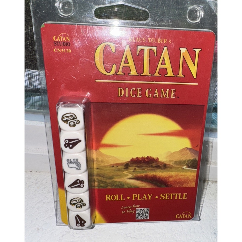 KLAUS TEUBER'S Catan Dice Game Role-Play-Settle NEW SEALED NWT‎ Gamer Retro Roll